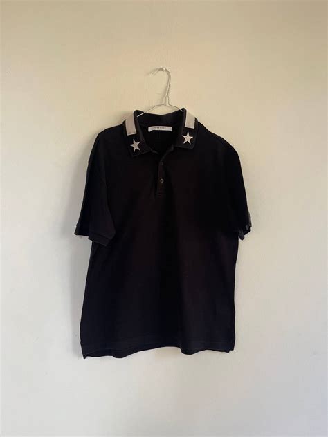 givenchy star polo|givenchy top with holes.